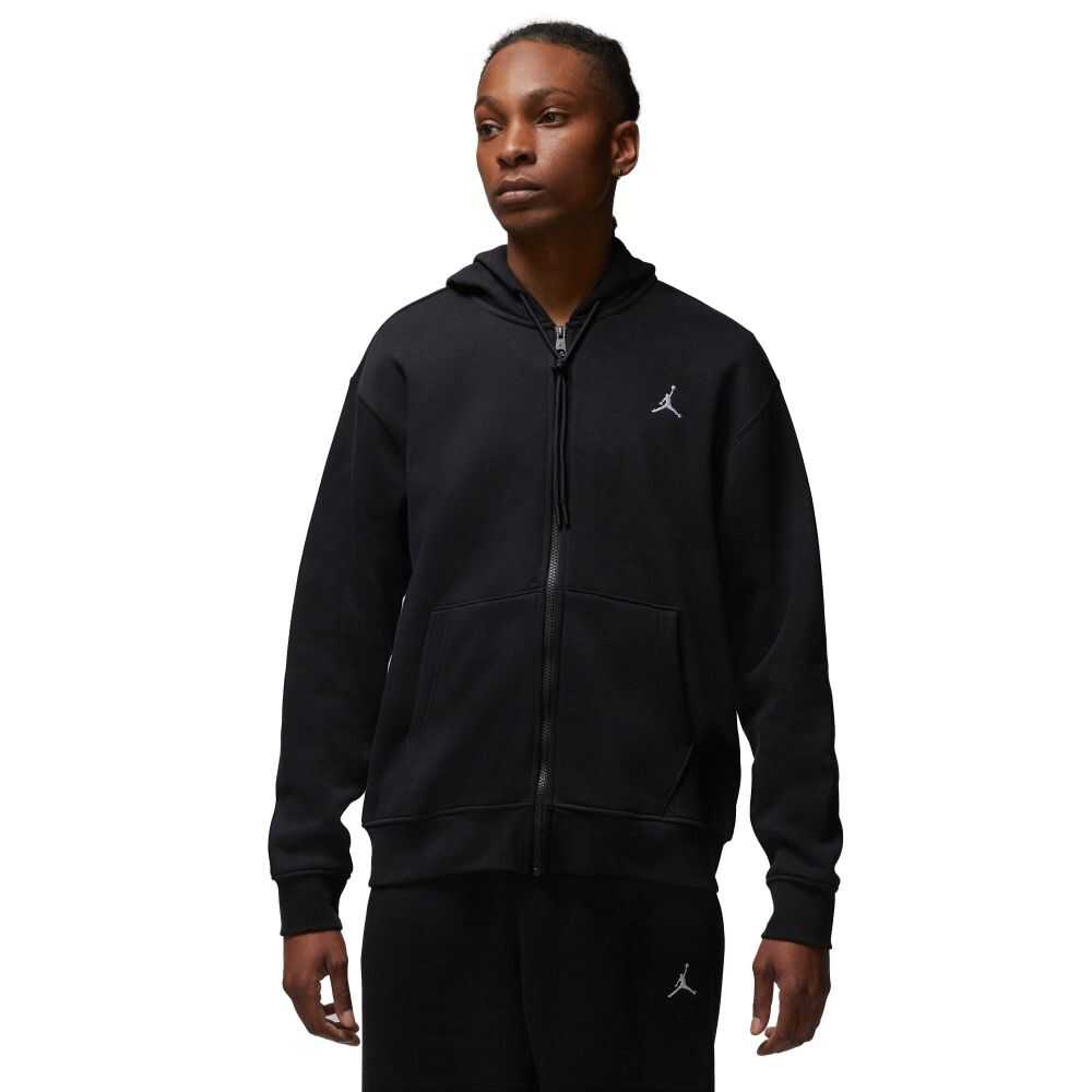 Jordan Essentials Full Zip Fleece Hoodie Black-White fj7771-010