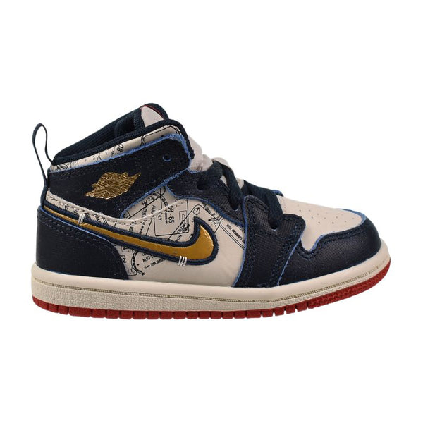 Jordan 1 Mid SE (TD) Toddlers' Shoes Armoury Navy-Pale Ivory