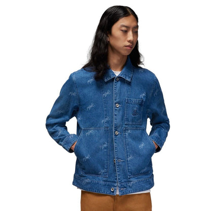 Jordan Flight Heritage Men's Denim Jacket Blue fn4649-436