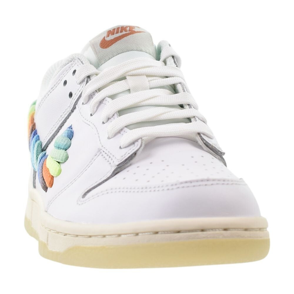 Nike Dunk Low Se (GS) Big Kids' Shoes White/Multi Color fn4861-100