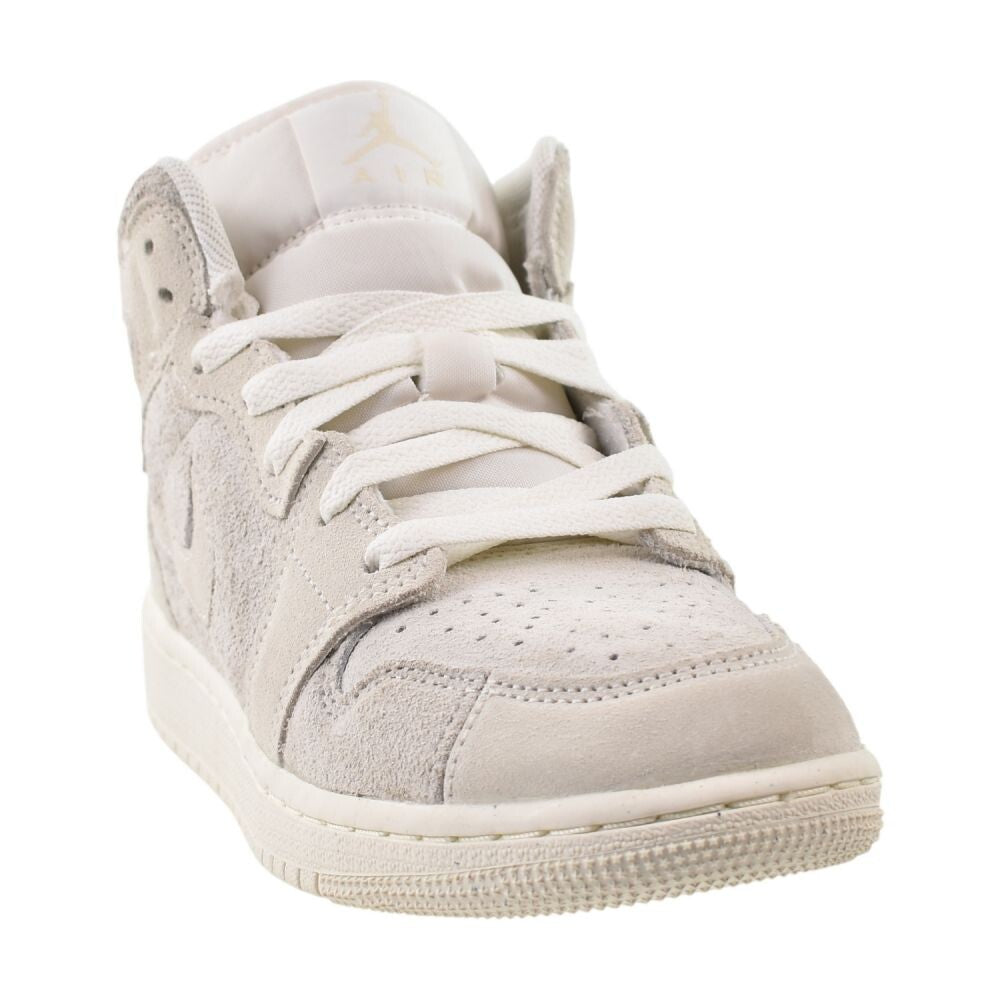 Air Jordan 1 Mid SE Craft (GS) Big Kids' Shoes Pale Ivory/Sail fn7449-100