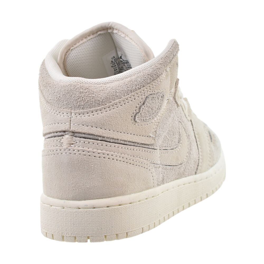 Air Jordan 1 Mid SE Craft (GS) Big Kids' Shoes Pale Ivory/Sail fn7449-100
