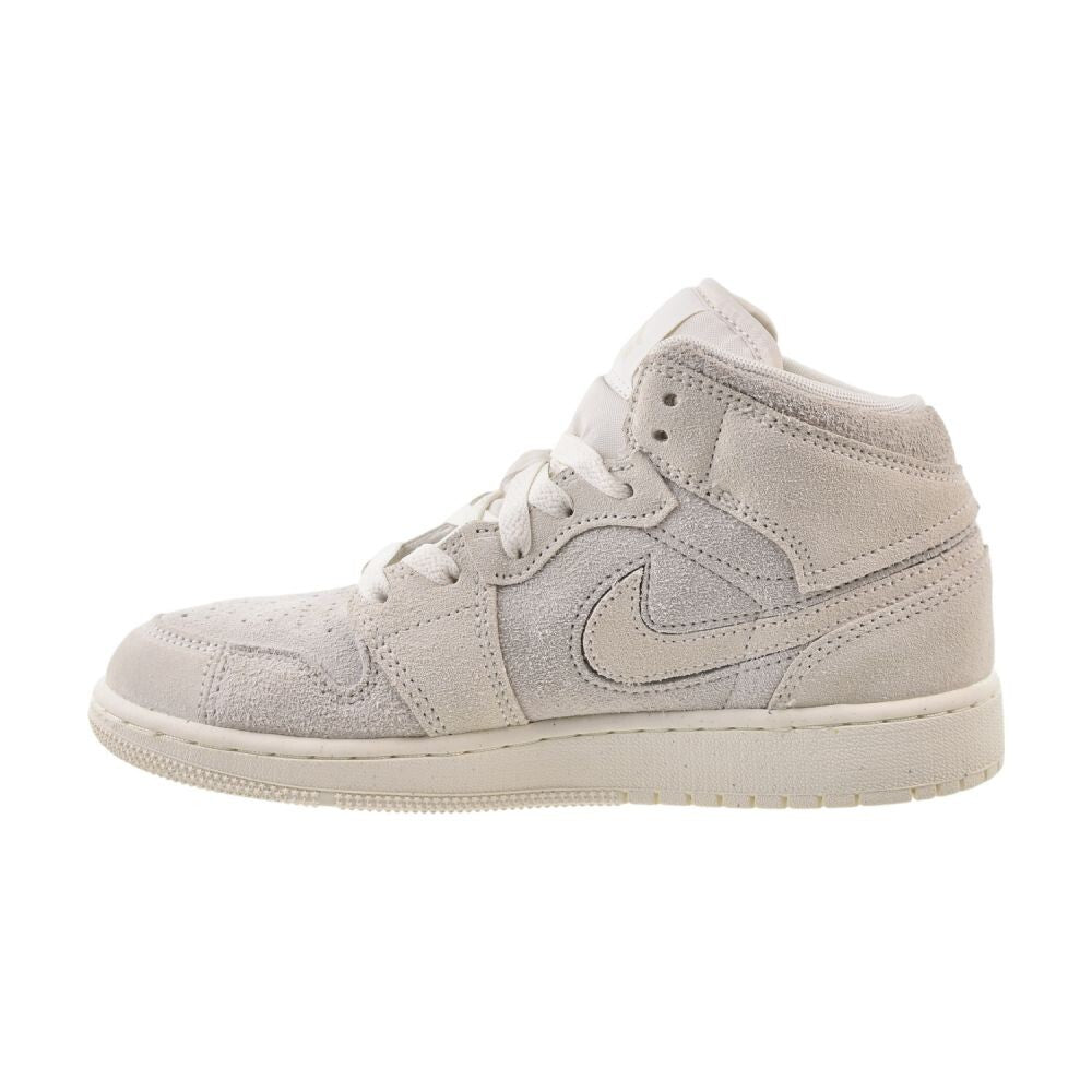 Air Jordan 1 Mid SE Craft (GS) Big Kids' Shoes Pale Ivory/Sail fn7449-100