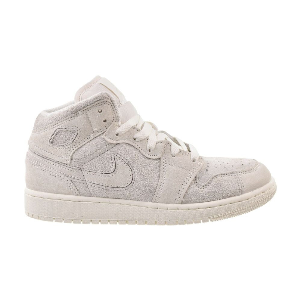 Air Jordan 1 Mid SE Craft (GS) Big Kids' Shoes Pale Ivory/Sail fn7449-100