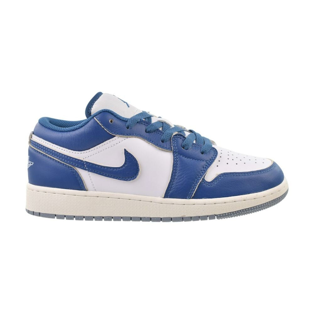 Air Jordan 1 Low SE (GS) Big Kids' Shoes White/Industrial Blue fn9137-141