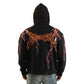Smoke Rise Paradise Lightning Fleece 2-Fer Men's Hoodie Black fo25567-black