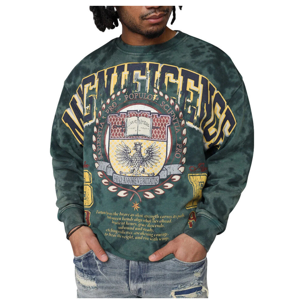 Smoke Rise Magnificence French Terry Crewneck Men's Sweatshirt June Bug fo25576-jb
