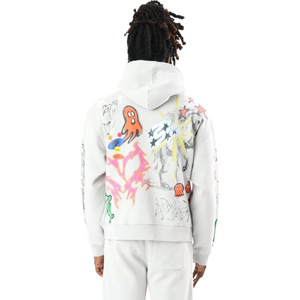 Smoke Rise Doodle Fleece Full Zip Men's Hoodie Microchip fo26f530-2ek