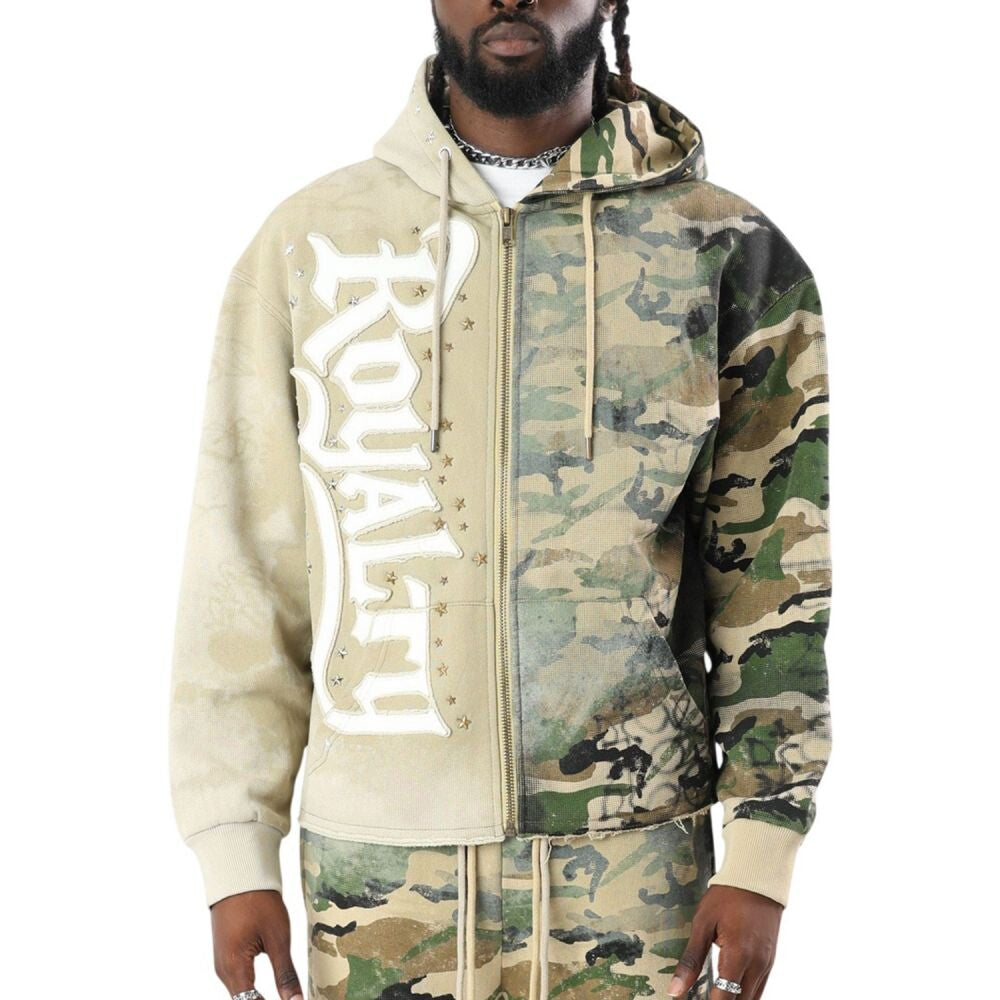 Smoke Rise Royalty Color Block Men's Hoodie Wood Camo fo26f532-na5