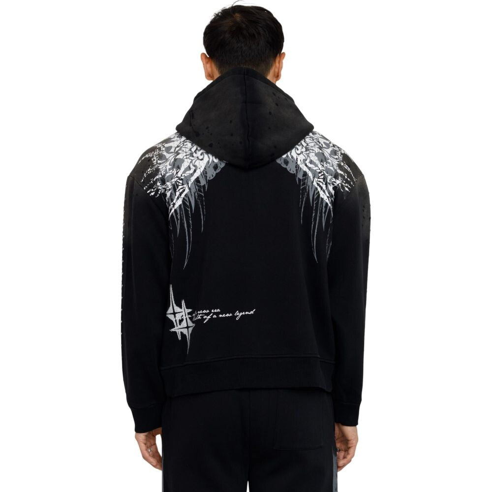 Smoke Rise Sacred Dawn Full Zip Men's Hoodie Black fo26f537-black