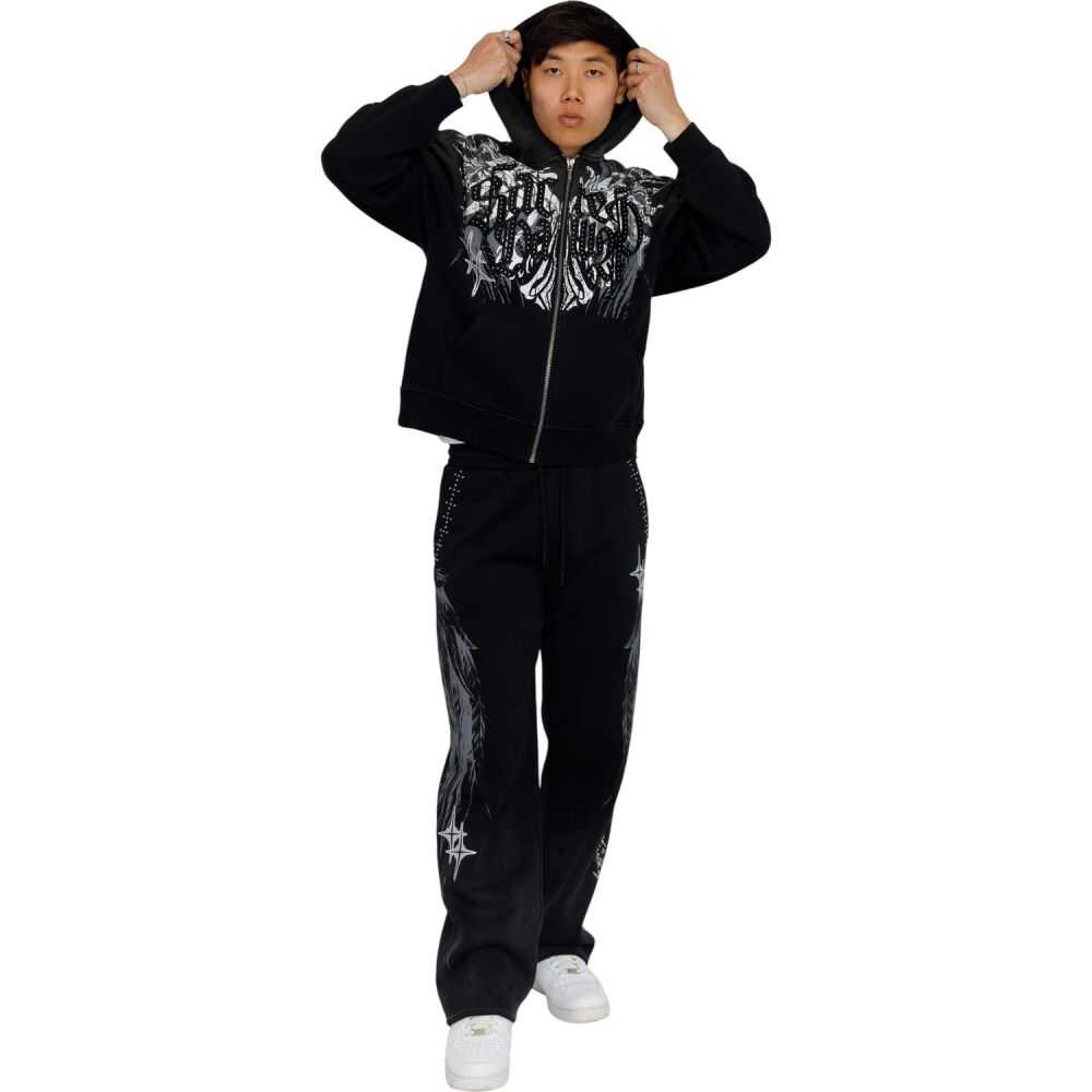 Smoke Rise Sacred Dawn Full Zip Men's Hoodie Black fo26f537-black