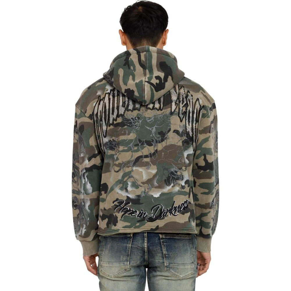 Smoke Rise Trouble In Peace Men's Hoodie Strata Camo fo26f541-stratacamo