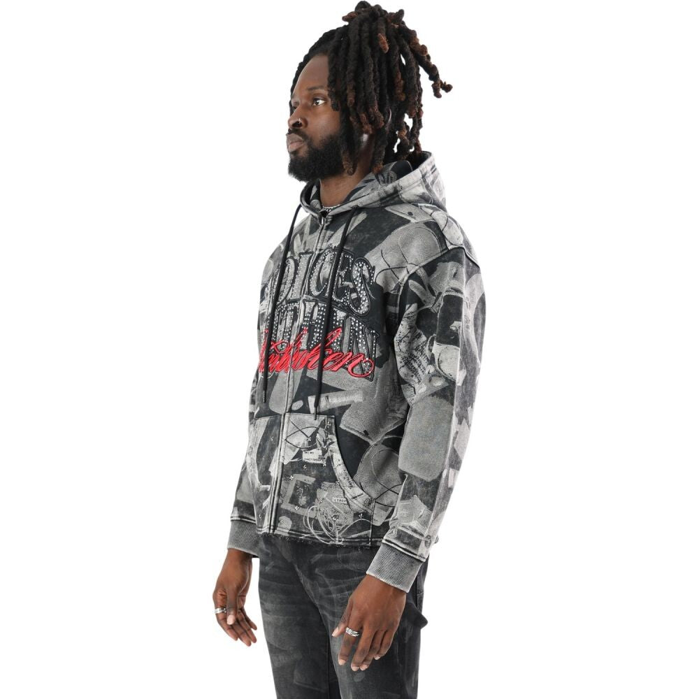 Smoke Rise Voices Within Full Zip Men's Hoodie Black fo26f548-1xz