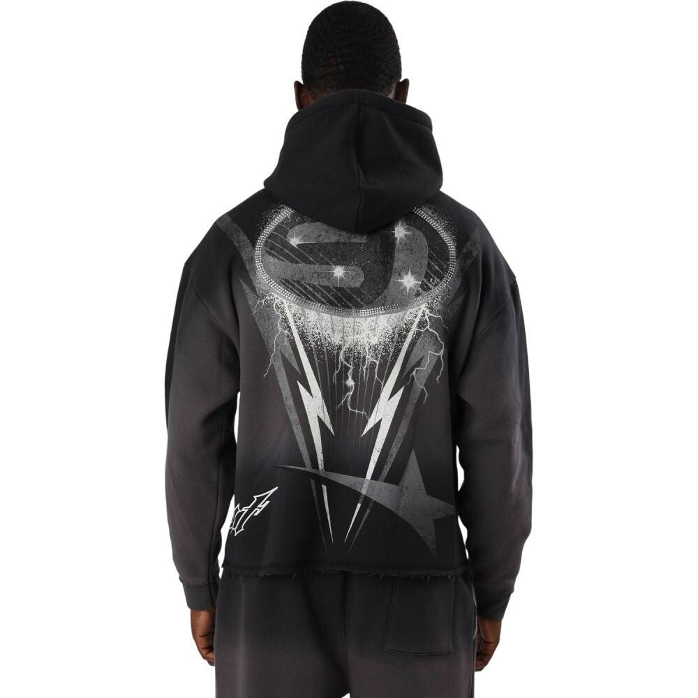 Smoke Rise Speedway Dip Dye Men's Hoodie Black fo26f554-1xz