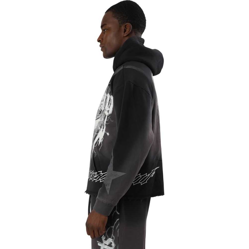 Smoke Rise Speedway Dip Dye Men's Hoodie Black fo26f554-1xz
