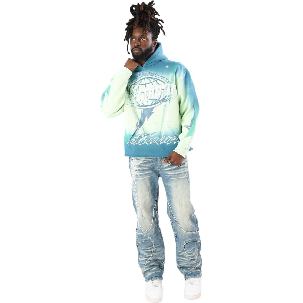 Smoke Rise Speedway Dip Dye Men's Hoodie Spray  fo26f554-2on
