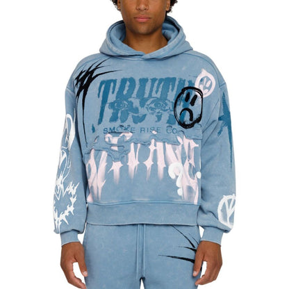 Smoke Rise Truth Men's Hoodie Blue Shadow  fo26f558-blueshadow