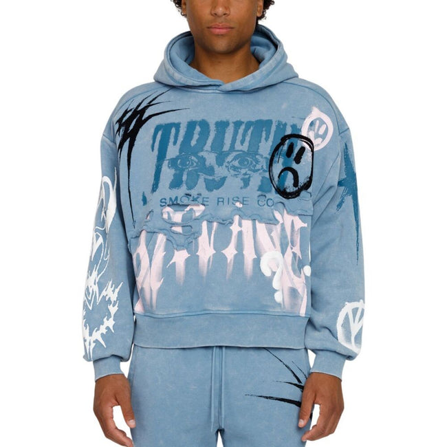 Smoke Rise Truth Men's Hoodie Blue Shadow  fo26f558-blueshadow