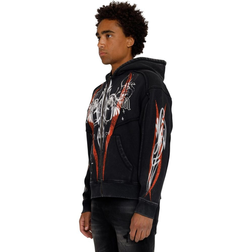 Smoke Rise Airbrush Momentum Men's Hoodie Black fo26f559-black