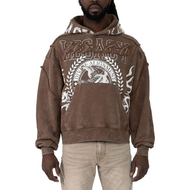 Smoke Rise World Legacy Pullover Men's Hoodie Mustang fo26s441-mustang