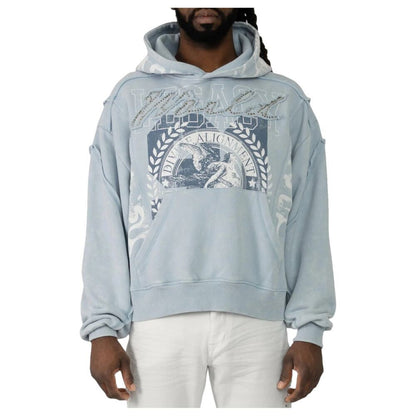 Smoke Rise World Legacy Pullover Men's Hoodie Skyway Blue fo26s441-skyway