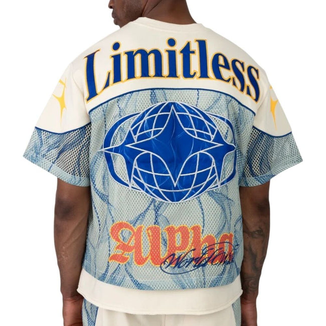 Smoke Rise Limitless 2-Fer SS Men's T-Shirt Ecru fo26s454-ecru