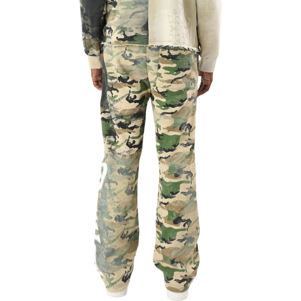 Smoke Rise Royalty Color Block Fleece Men's Pants Wood Camo fp26f532-na5
