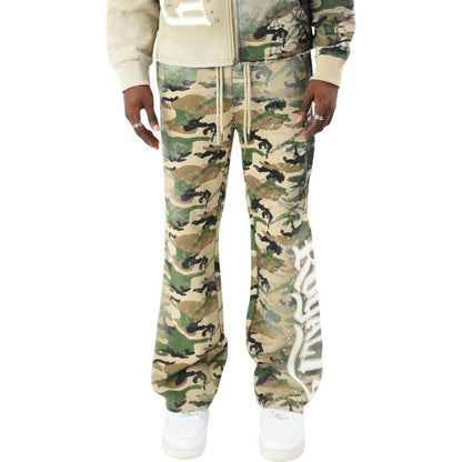 Smoke Rise Royalty Color Block Fleece Men's Pants Wood Camo fp26f532-na5