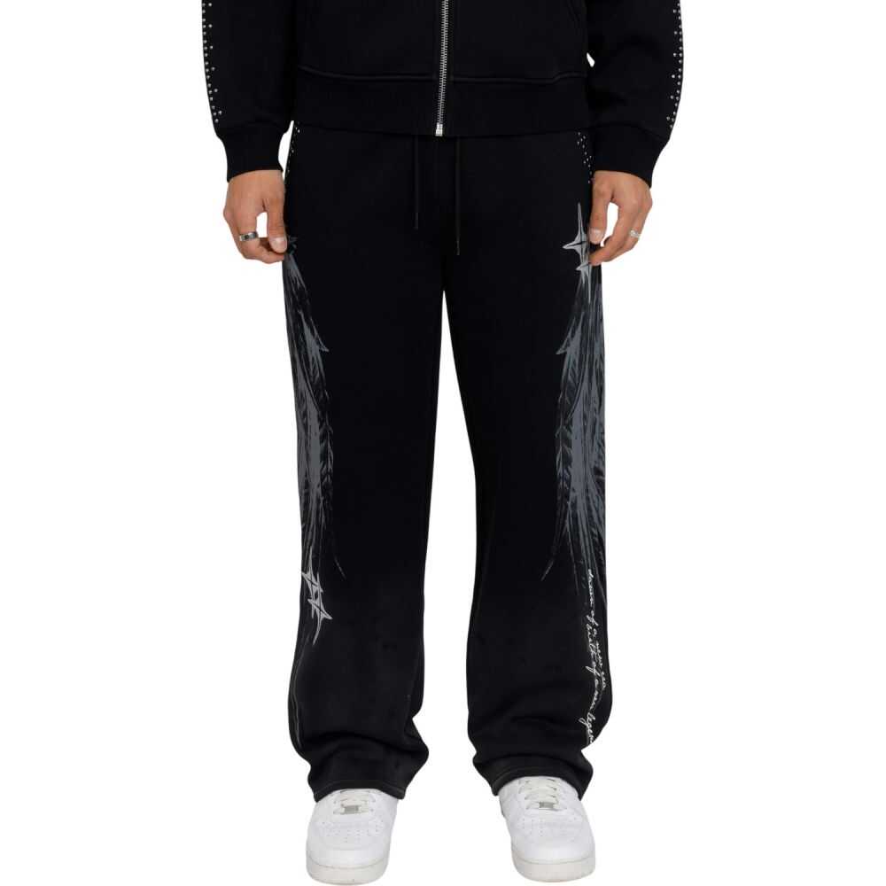 Smoke Rise Sacred Dawn Fleece Men's Sweatpants Black fp26f537-black