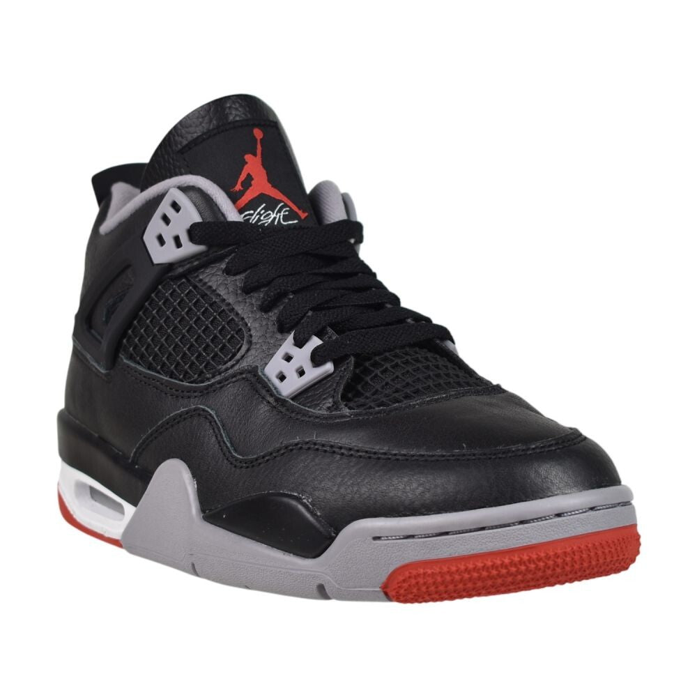 Air Jordan 4 Retro (GS) "Bred Reimagined" Big Kids' Shoes Black/Red fq8213-006