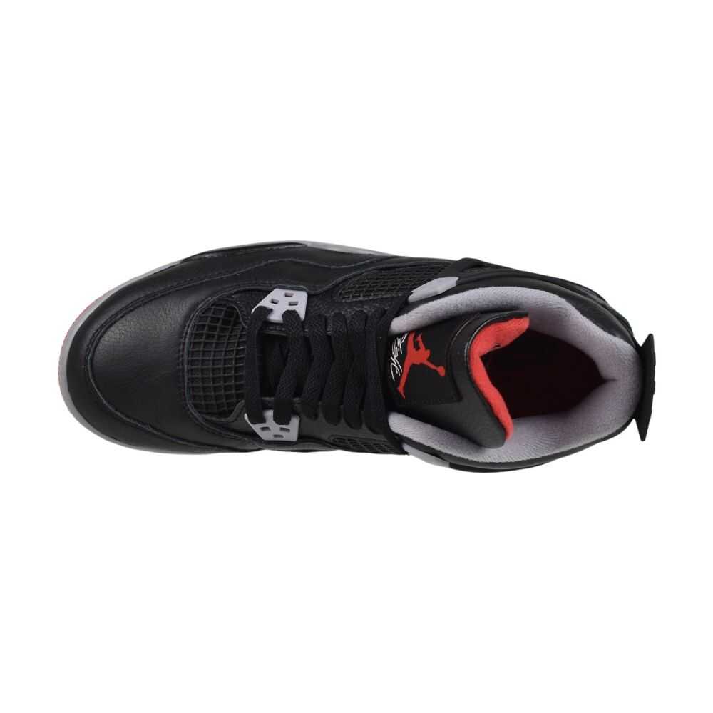 Air Jordan 4 Retro (GS) "Bred Reimagined" Big Kids' Shoes Black/Red fq8213-006