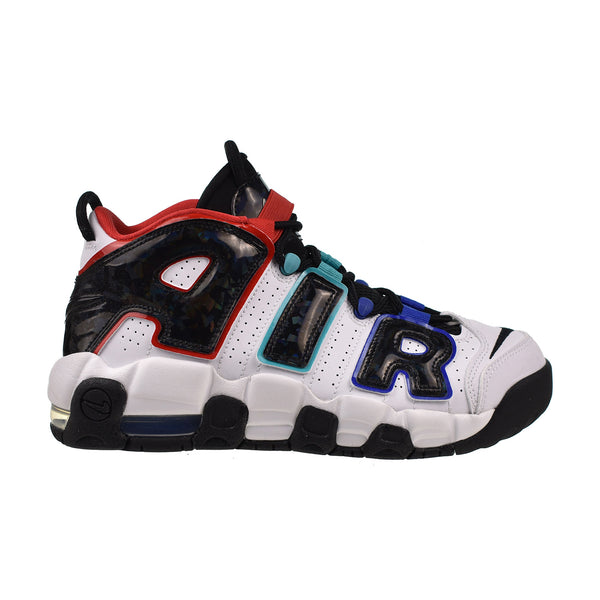 Nike Air More Uptempo CL (GS) Big Kids' Shoes White-Black-Royal Red