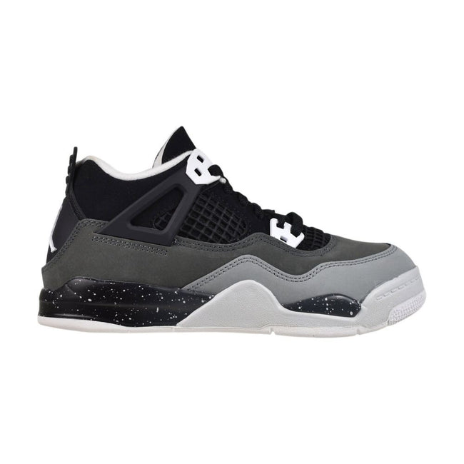Jordan 4 Retro "Fear" Little Kids' Shoes Black/White-Anthracite fv4537-002