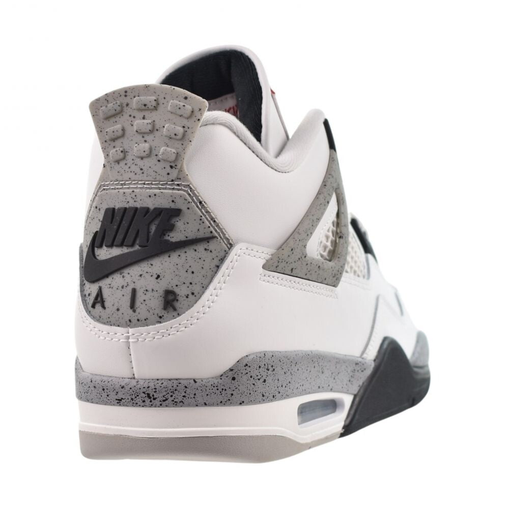 Air Jordan 4 Retro "White Cement" Men's Shoes Summit White/Red fv5029-100