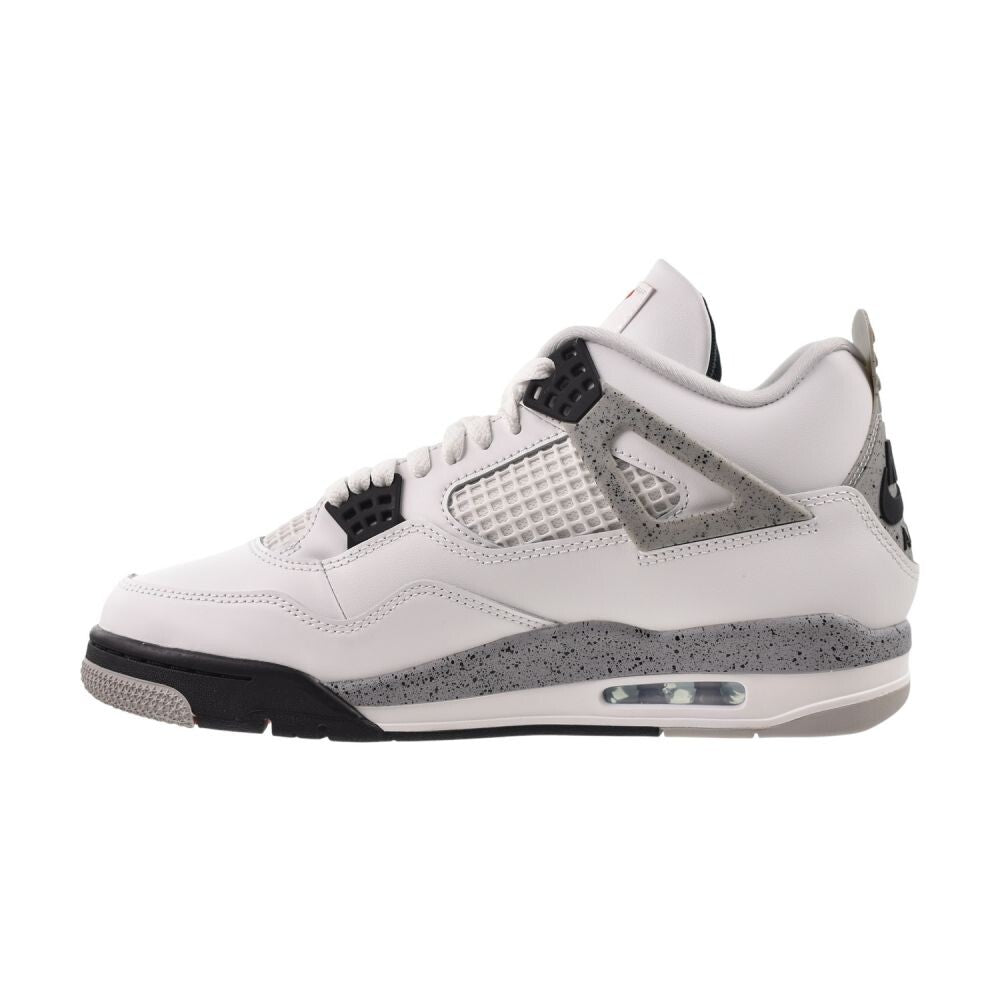 Air Jordan 4 Retro "White Cement" Men's Shoes Summit White/Red fv5029-100