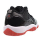Jordan 11 Retro Low (GS) Big Kids Shoes Black/Varsity Red-White fv5121-006