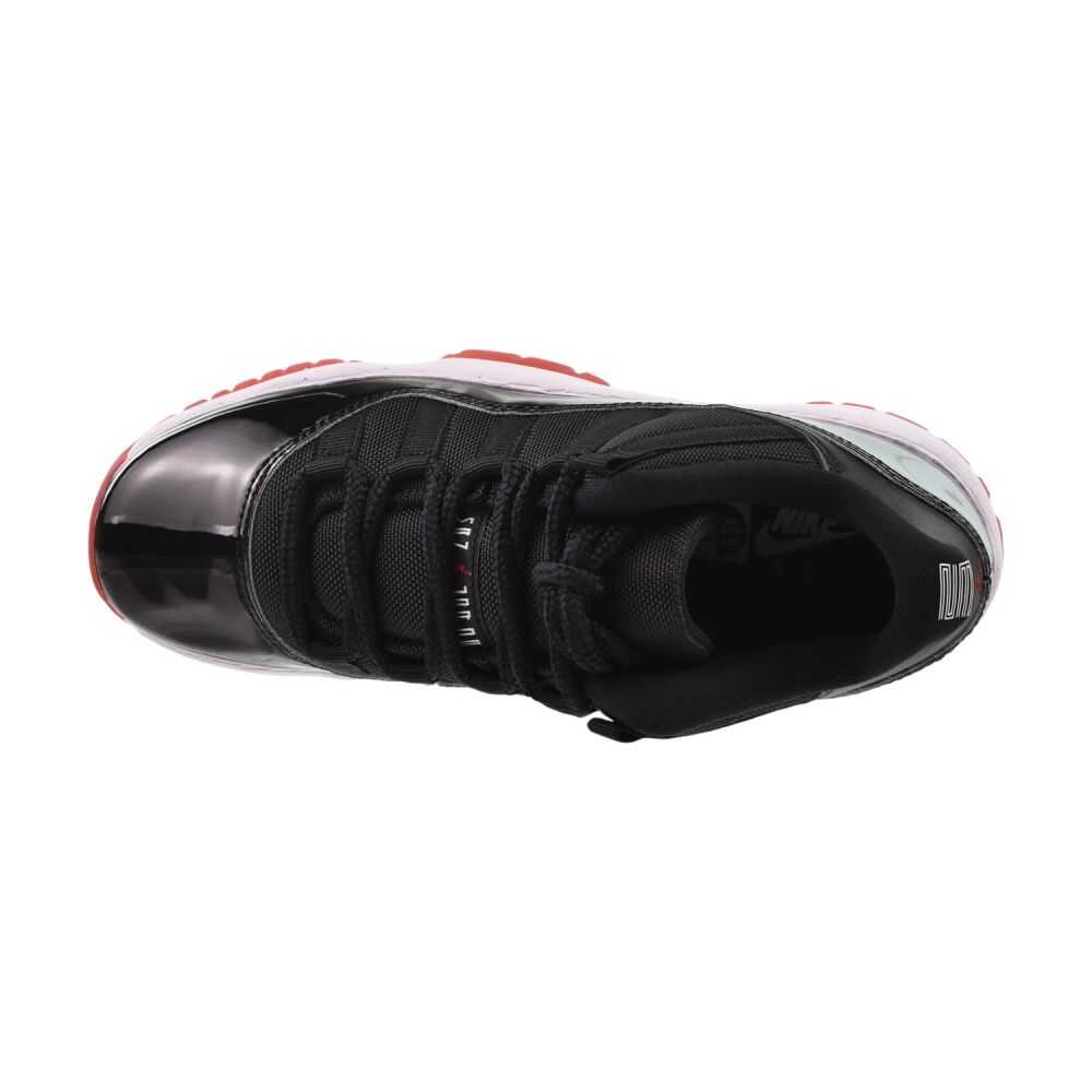 Jordan 11 Retro Low (GS) Big Kids Shoes Black/Varsity Red-White fv5121-006