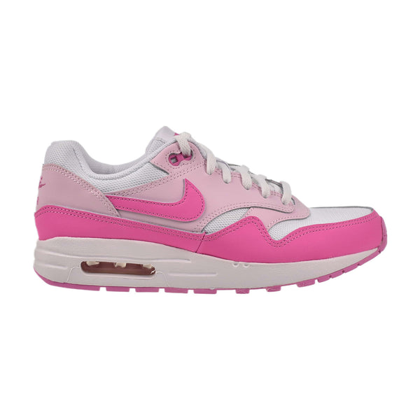 Nike Air Max 1 (GS) Big Kids' Shoes White-Playful Pink-Pink Foam