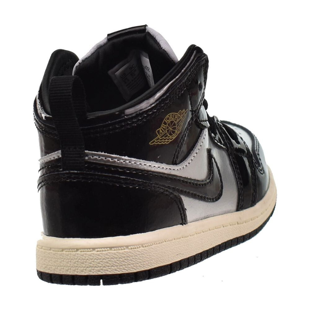 Jordan 1 Mid SE (TD) Toddlers' Shoes Black/Metallic Gold fz3939-001