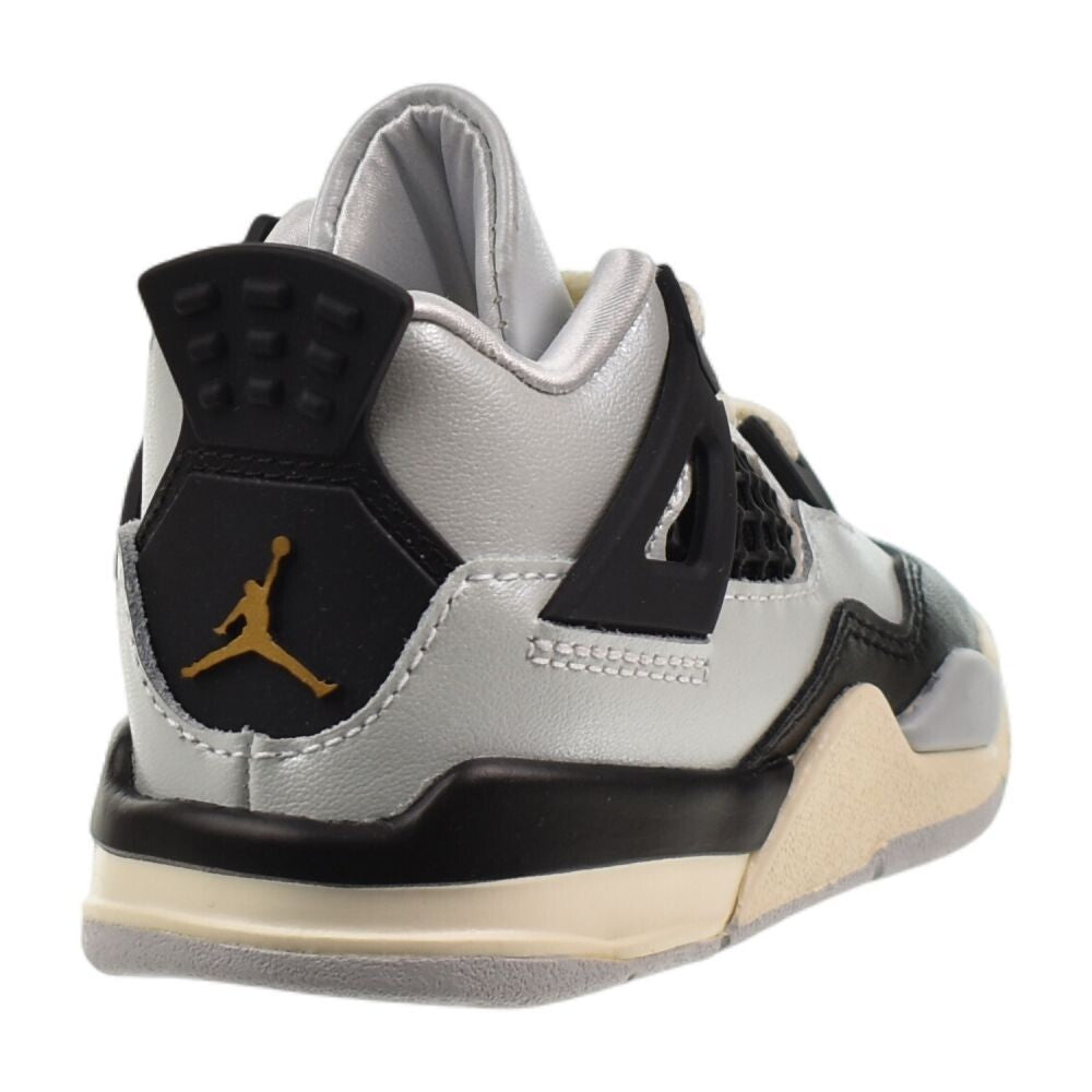 Jordan 4 Retro (TD) Toddlers' Shoes Pure Platinum/Metallic Gold fz8584-070