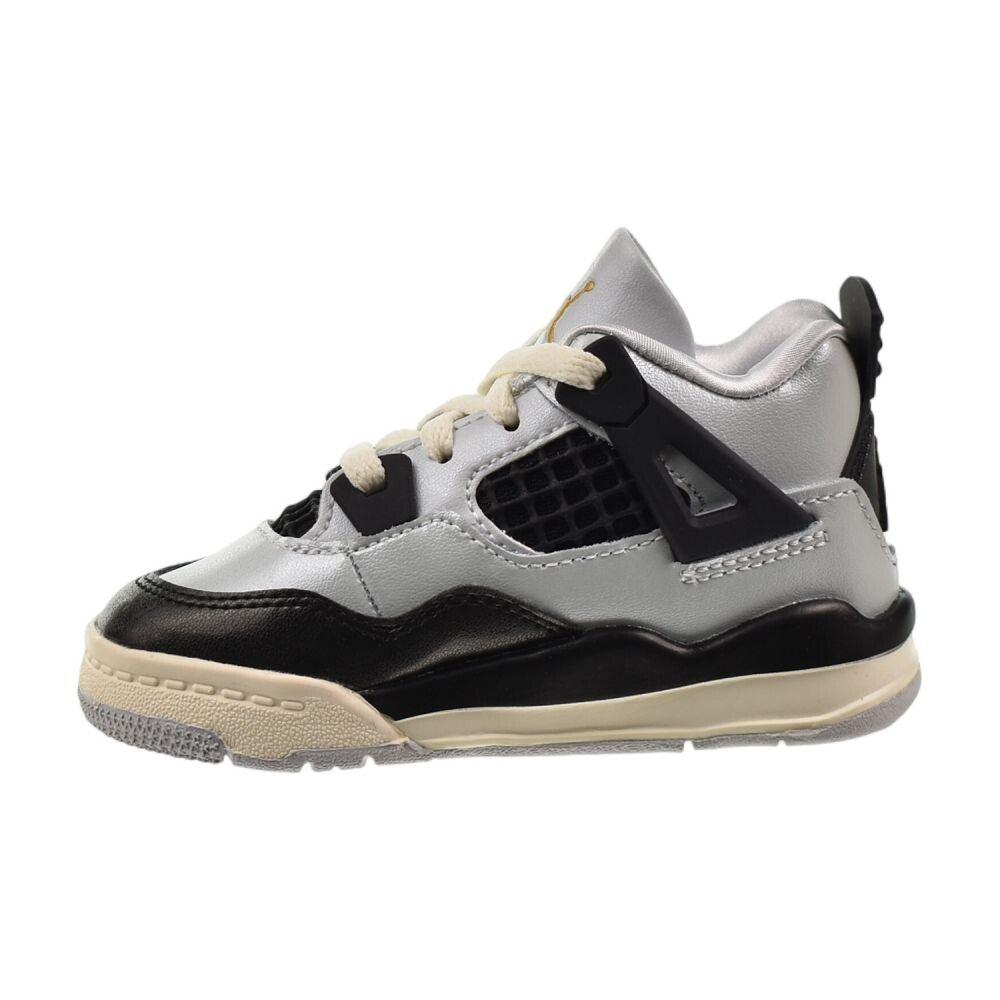 Jordan 4 Retro (TD) Toddlers' Shoes Pure Platinum/Metallic Gold fz8584-070