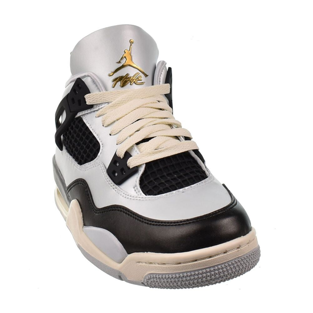 Jordan 4 Retro (GS) "Platinum Gold" Big Kids' Shoes Pure Platinum/Metallic Gold fz8585-070