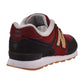 New Balance 574 Big Kid's Shoes Red-Black 