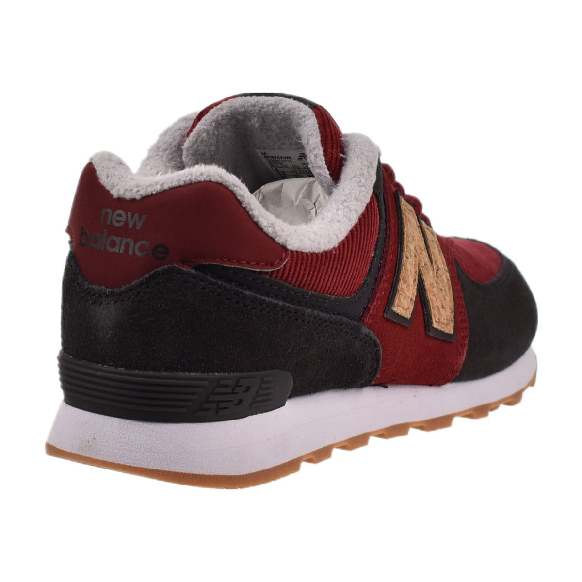 New Balance 574 Big Kid's Shoes Red-Black 