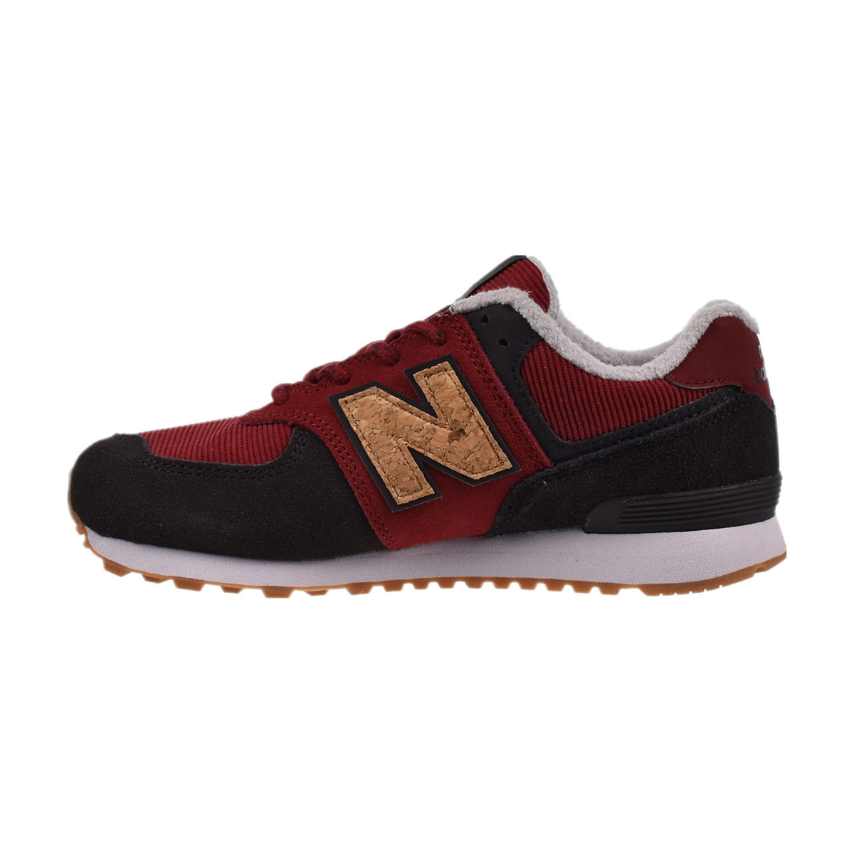 New Balance 574 Big Kid's Shoes Red-Black 