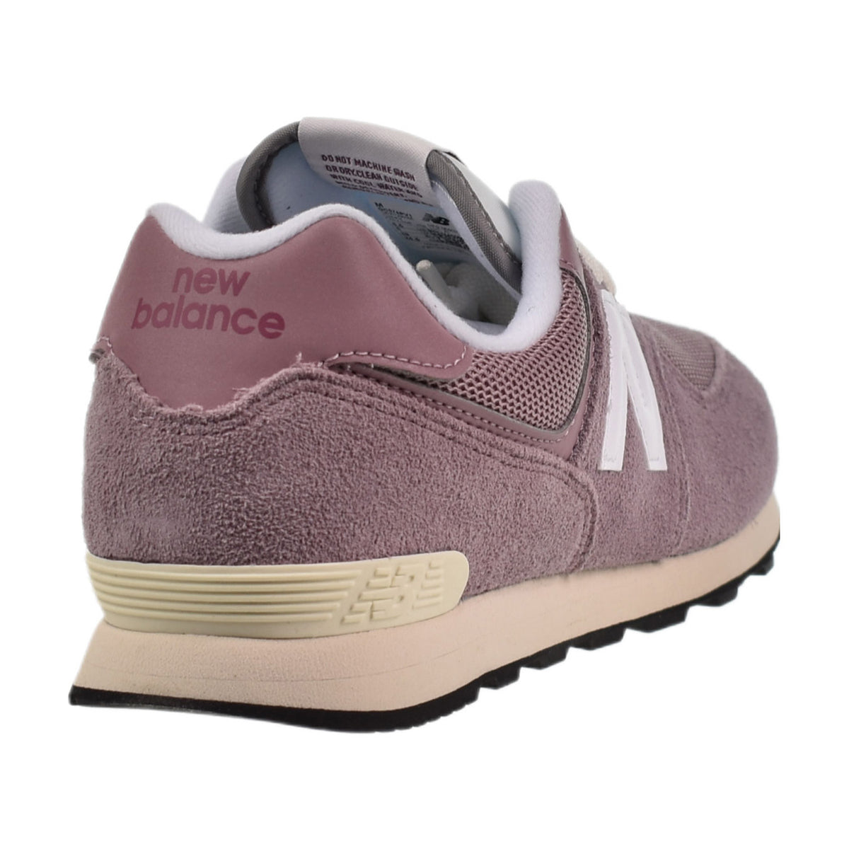 New Balance 574 Big Kid's Shoes Purple-White