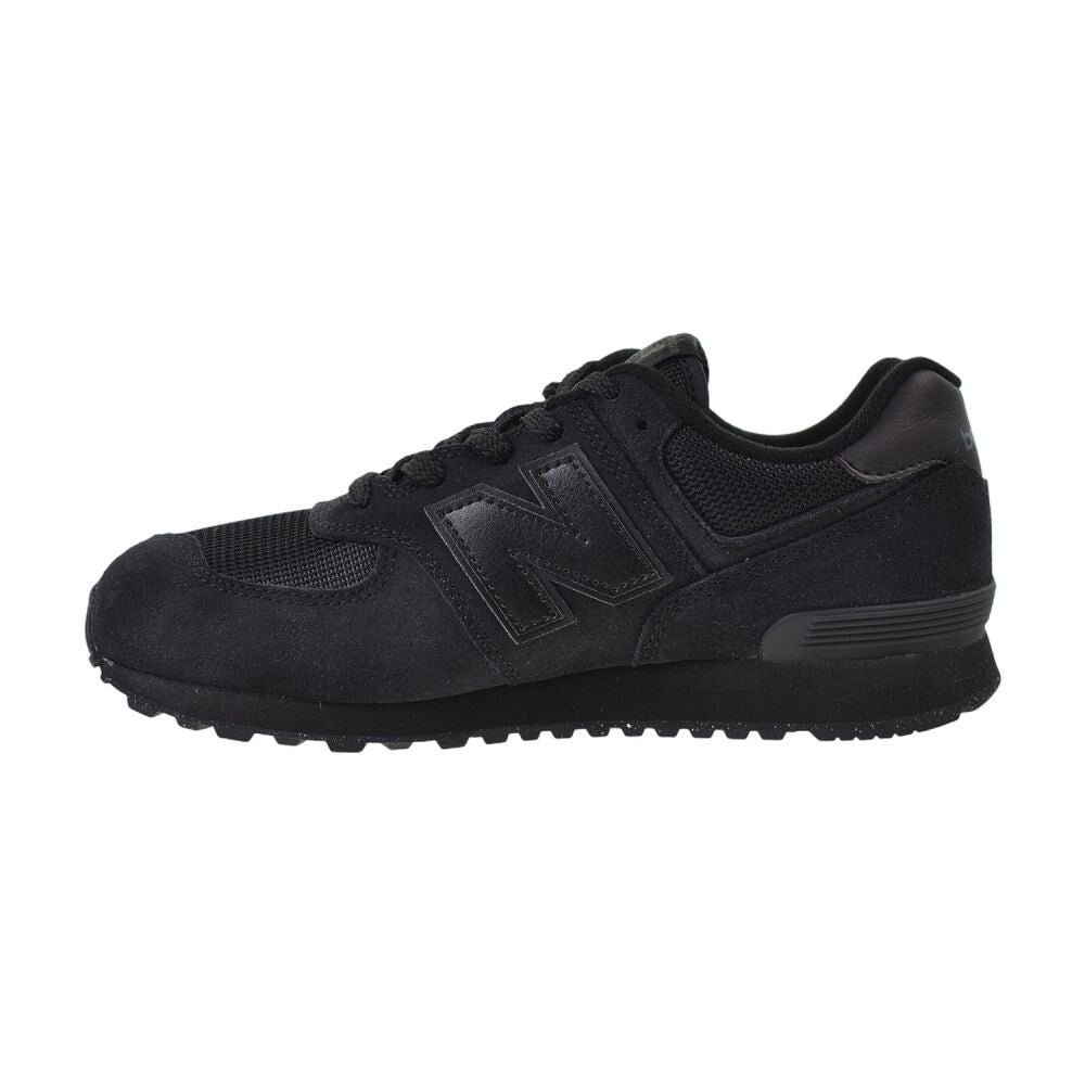New Balance 574 (Wide) Big Kids' Shoes Black gc574-eve-W