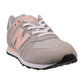 New Balance 574 Big Kids' Shoes Grey-Pink gc574-evk