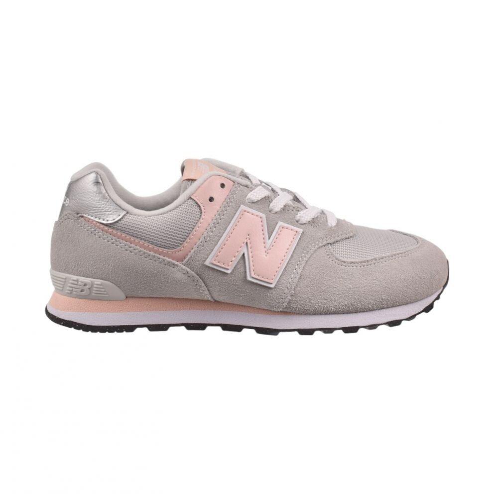 New Balance 574 Big Kids' Shoes Grey-Pink gc574-evk