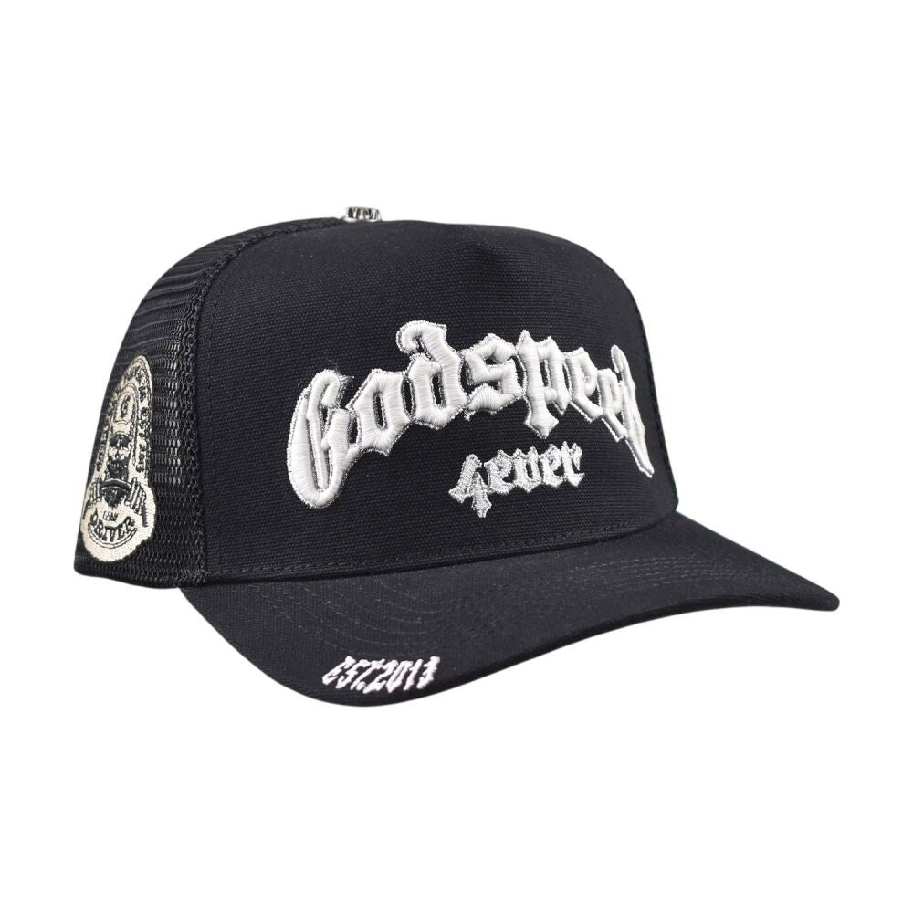 Godspeed Forever Trucker Men's Snapback Hat Black gdspd13-bl